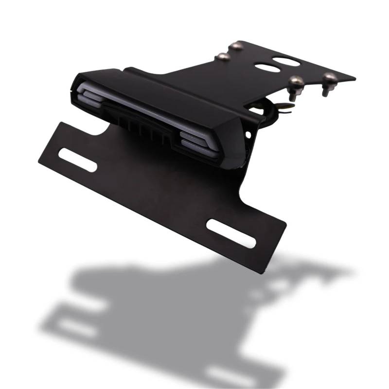 DSWILNV Kennzeichenhalter Motorrad Kompatibel Mit XSR700 2016-2021 Motorrad Kotflügel Für Eliminator Kennzeichenhalter Mit Rücklicht Blinker Blinker Lampe von DSWILNV