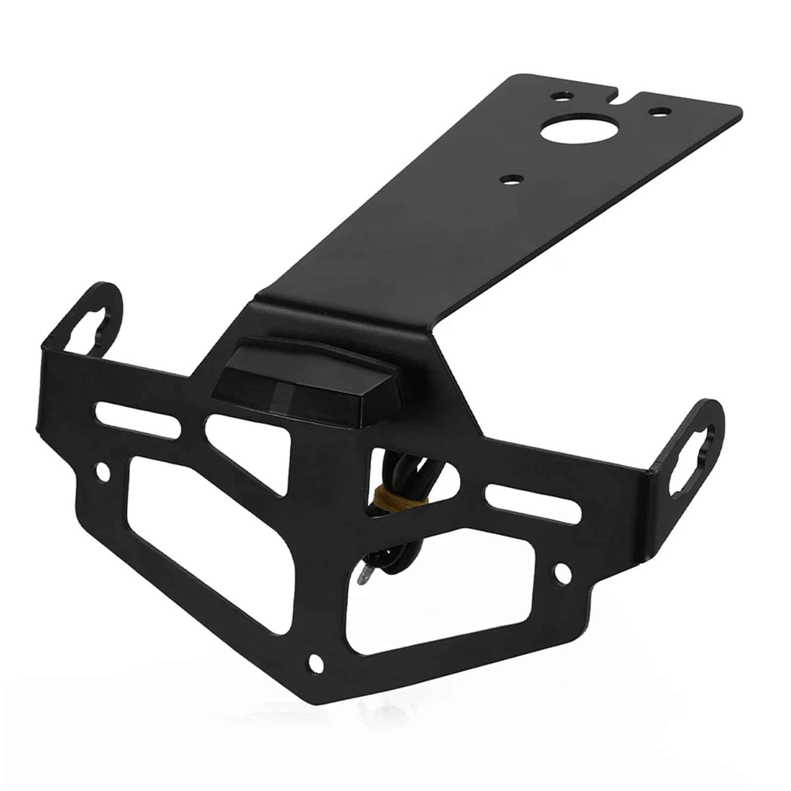 DSWILNV Kennzeichenhalter Motorrad Kompatibel Mit Yamaha Für MT-09 Für SP 2021-2022-2023-2024 Motorrad-Kennzeichenhalterrahmen Blinkerlichthalterung(A with Light) von DSWILNV