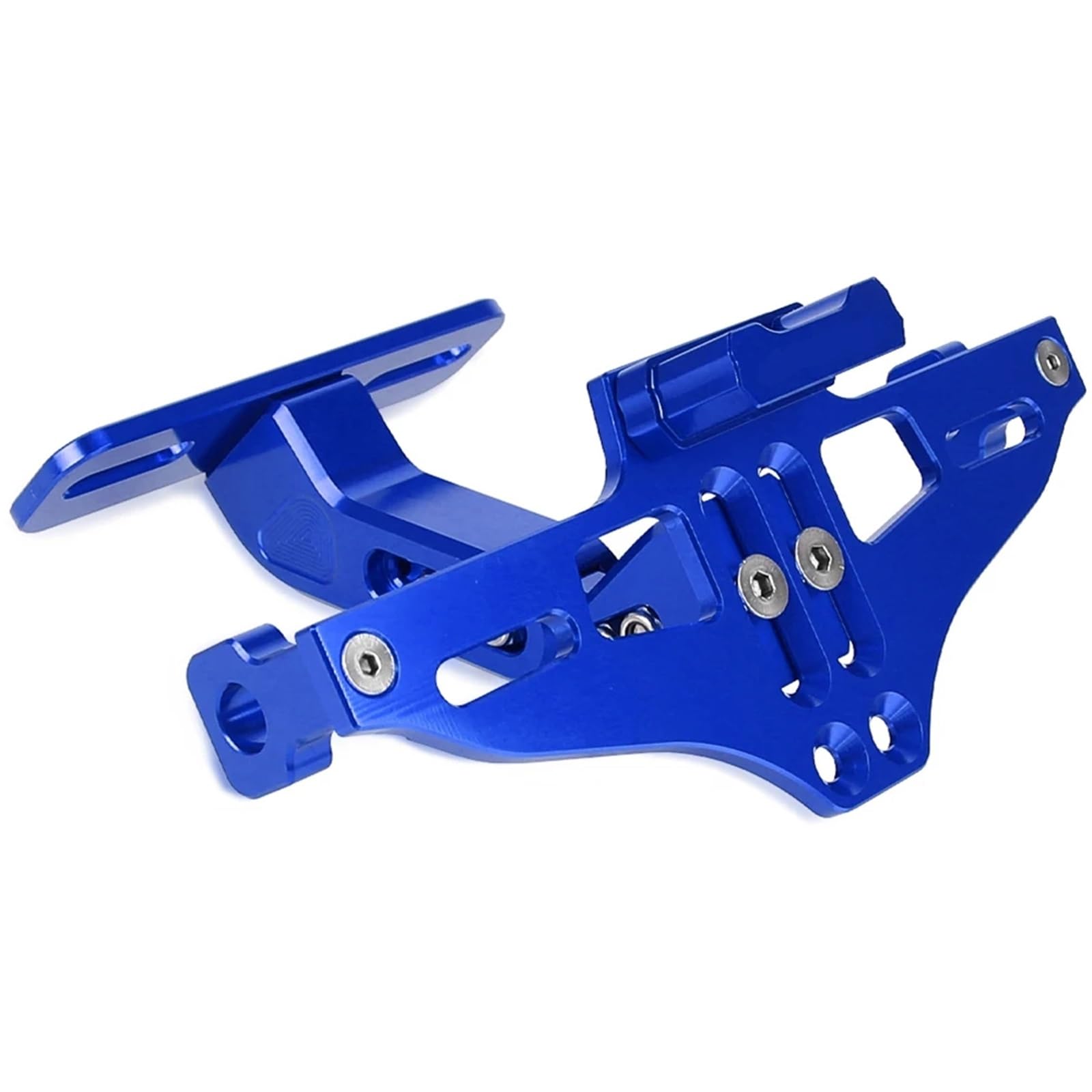 DSWILNV Kennzeichenhalter Motorrad Kompatibel Mit Yamaha Für XMAX125 Für XMAX200 Für XMAX250 Für XMAX300 Für XMAX400. Kennzeichenhalter Hinten Mit Rücklichthalterung(Blue) von DSWILNV