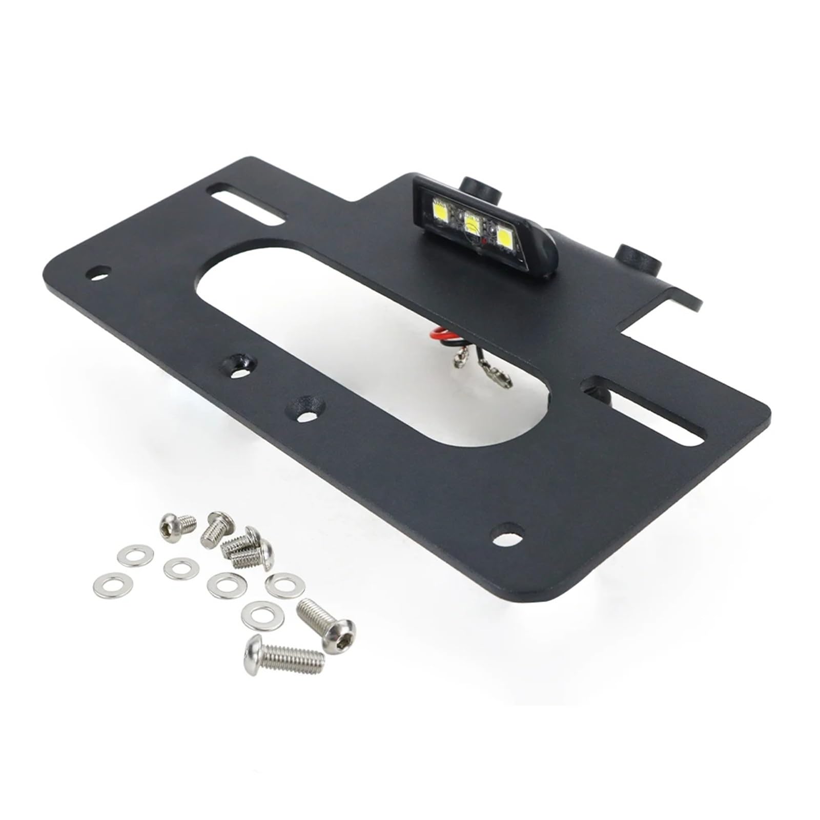 DSWILNV Kennzeichenhalter Motorrad Kompatibel Mit Yamaha Für XSR900 2016–2021 Motorrad-Heckfender, Beseitigt Kennzeichenhalter-Halterung, Ersatz-Kit(Without Reflector) von DSWILNV