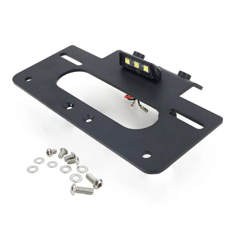 DSWILNV Kennzeichenhalter Motorrad Kompatibel Mit Yamaha Für XSR900 2016–2021 Motorrad-Heckfender, Beseitigt Kennzeichenhalter-Halterung, Ersatz-Kit(Without Reflector) von DSWILNV