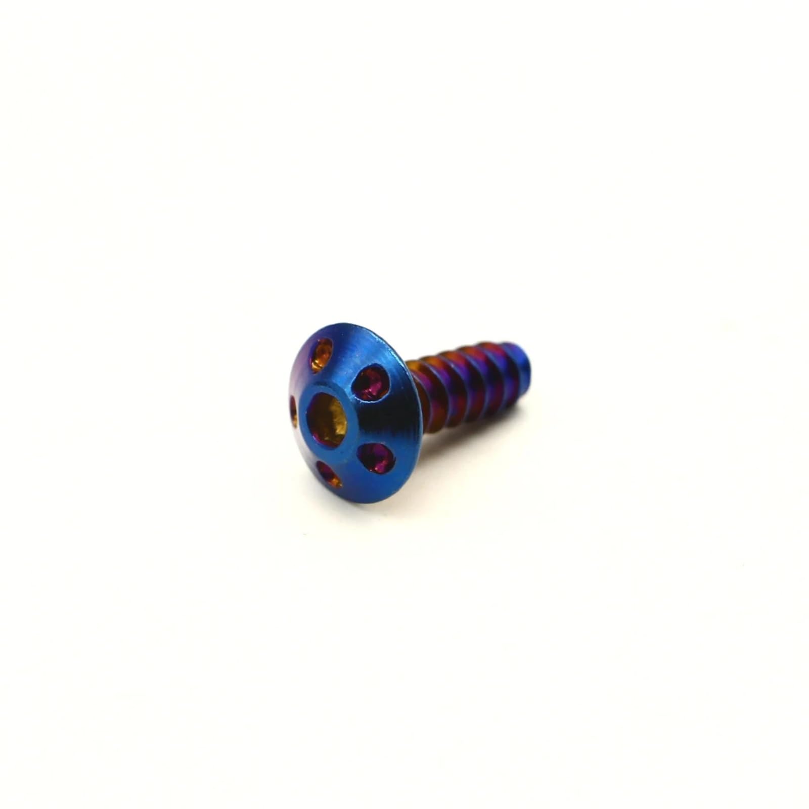 DSWILNV Motorrad Schrauben 1 Stück M5x15 Allgemeine Teile Motorrad Selbstschneidende Schrauben Edelstahl Motorrad Vergoldung Motor Fahrradschraube Motorrad Verkleidungsschrauben(Multi-Colored) von DSWILNV