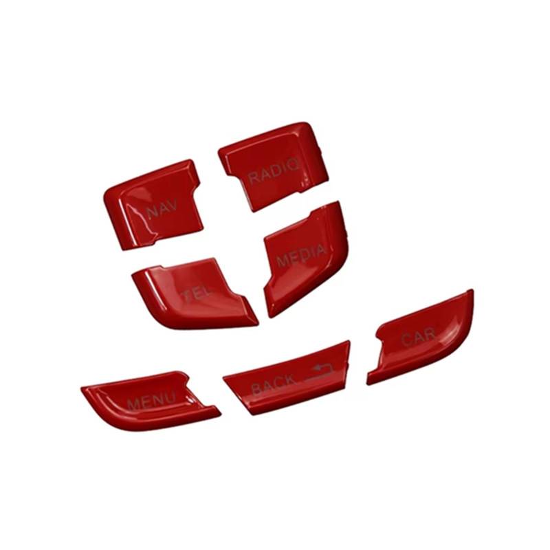 DSWILNV Navigation CD Panel Kompatibel Mit A4 B8 S4 A5 S5 2009 2010 2011 2012 2013 2014 2015 2016 1 Stück Auto-Bedienknopf Multimedia-Tastenschalter(A Model Red) von DSWILNV