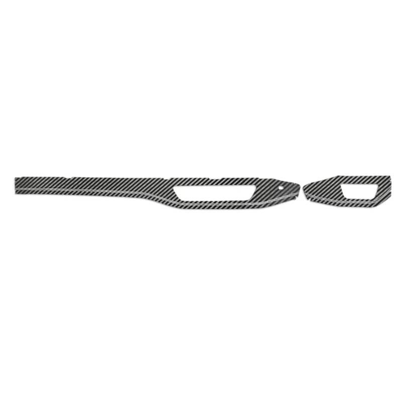 DSWILNV Navigation CD Panel Kompatibel Mit A4 B9 A5 2017 2018 2019 2020 2021 2022 2023 2024. 1 Satz Links Und Rechts. Auto-Innenraum-Tuning-Zubehör.(Carbon Leather RHD) von DSWILNV