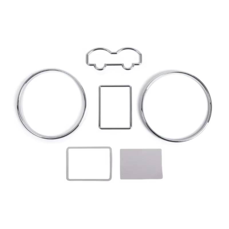 DSWILNV Navigation CD Panel Kompatibel Mit Ford Für Mkiv 1997 1998 1999 2000 2001 2002 2003 1 Set Armaturenbrett-Messringe Verkleidung Auto-Innenraum 7HH807029 von DSWILNV