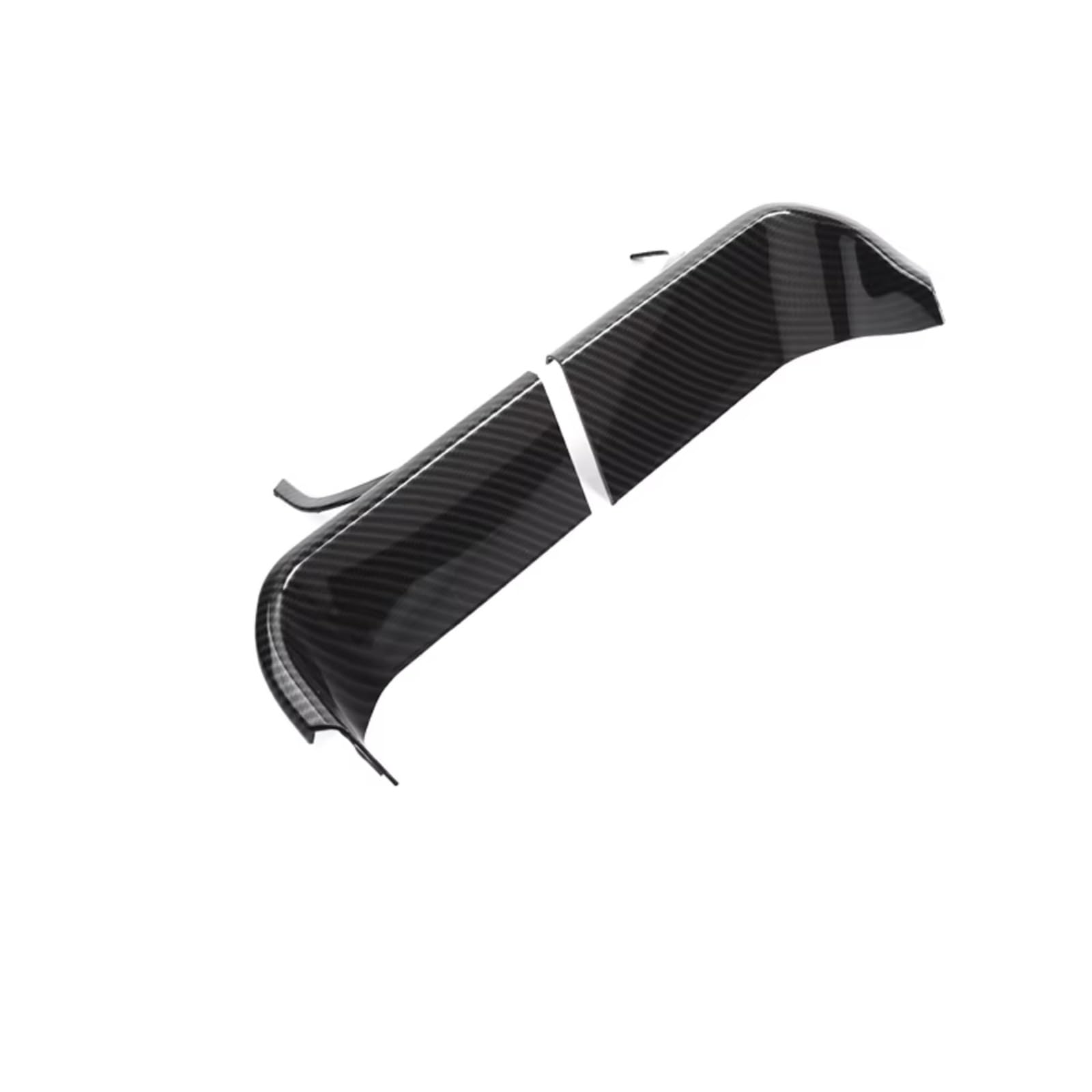DSWILNV Navigation CD Panel Kompatibel Mit Land Für Rover Für Defender 2020 2021 2022 2023 2024 2025 1 Stück Kfz-Dashboard-Display Dekorativer Rahmen(Carbon Fiber Pattern) von DSWILNV