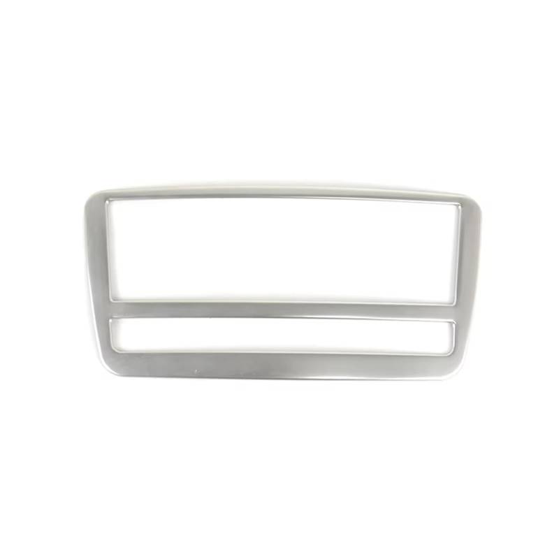 DSWILNV Navigation CD Panel Kompatibel Mit Mercedes Für Benz Für CLA GLA A-Klasse C117 X156 W176 2013–2018 Mittelkonsole CD-Rahmen Dekoration Abdeckung Verkleidung Auto-Styling(Silver) von DSWILNV