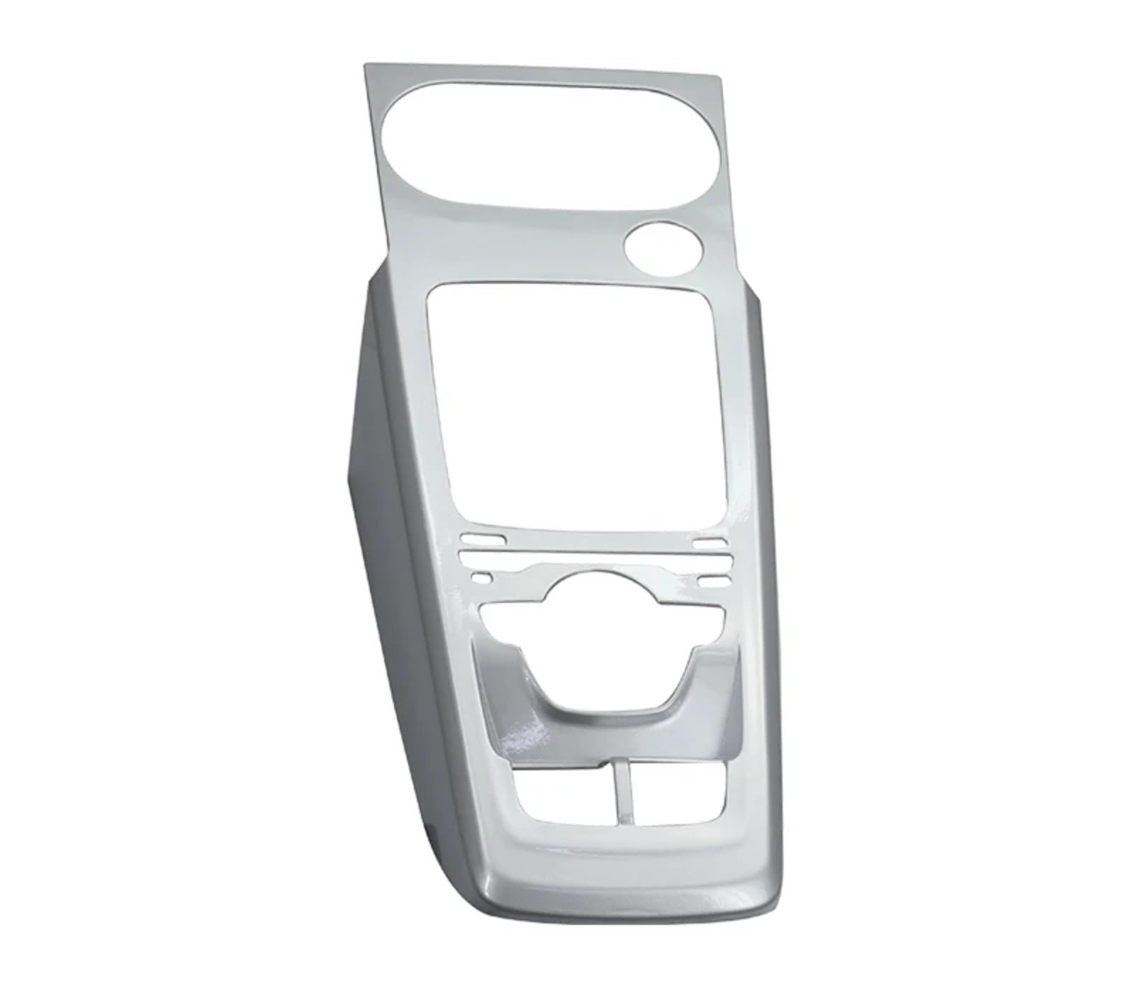 DSWILNV Navigation CD Panel Kompatibel Mit Q2 2018 2019 2020 2021 2022 1 Stück Konsole Handbremse Schalttafel Dekoration, Abdeckung Verkleidung Zubehör(B Silver no Start) von DSWILNV