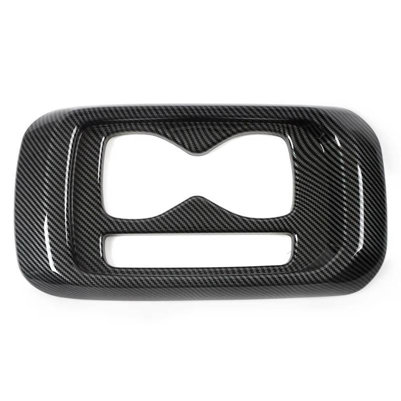 DSWILNV Navigation CD Panel Kompatibel Mit VW Für ID.4 ID4 2021 2022 2023 Auto-Mittelkonsolen-Teil Refit Gangschaltung Wasserbecherhalter Rahmenverkleidung Zieraufkleber(Carbon Fiber) von DSWILNV