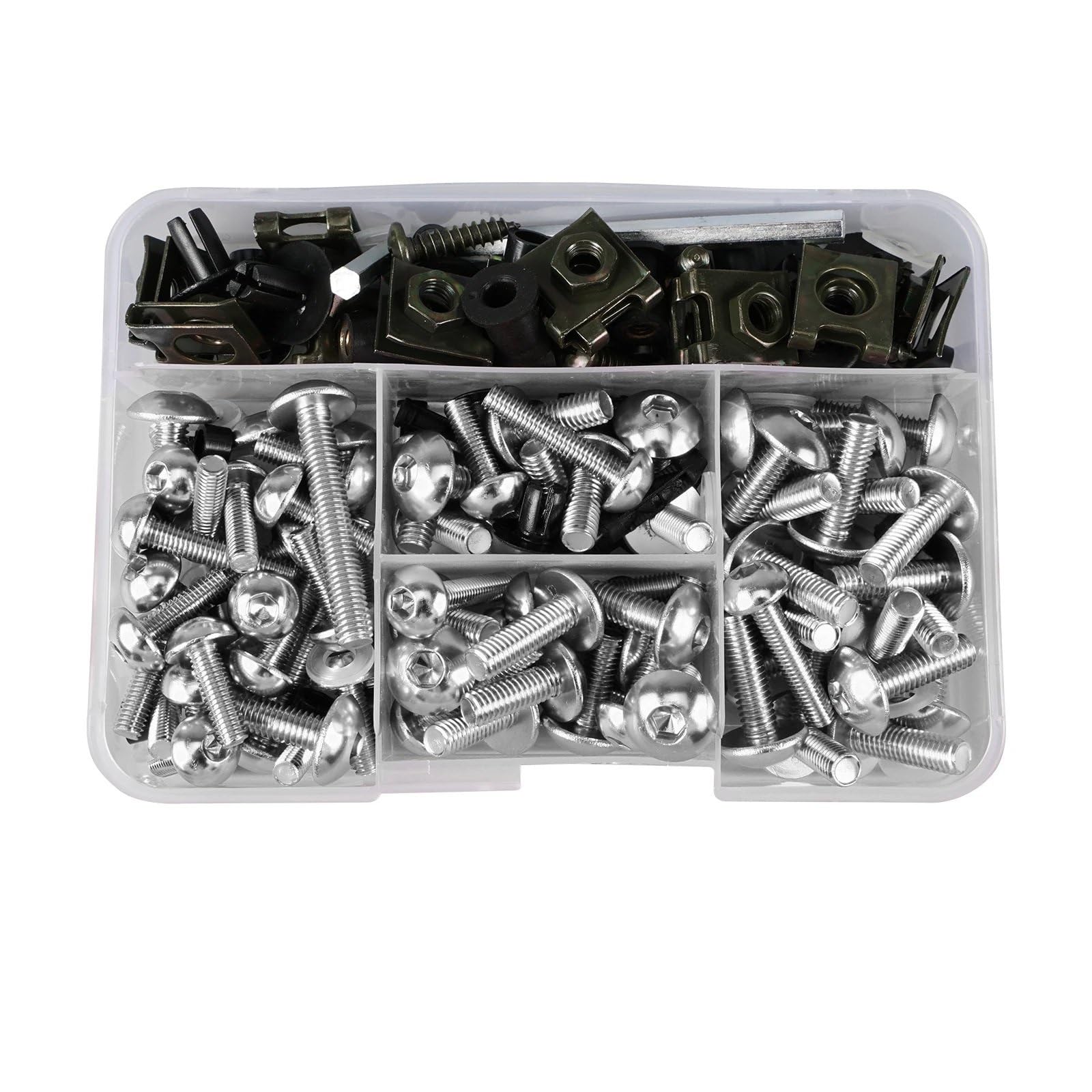 Motorrad Schrauben Für CBR600F4 1999 2000 Für CBR600F4i 2001-2006 Für CBR600RR 2003-2014 Motorrad-Verkleidungsschrauben Motorrad-Karosserie-Schraubenmutter-Verkleidungs-Für Bolzen-Kit 177-tlg(Silver) Motorrad Schrauben Für CBR600F4 1999 2000 Für CBR600F4i 2001-2006 Für CBR600RR 2003-2014 Motorrad-Verkleidungsschrauben Motorrad-Karosserie-Schraubenmutter-Verkleidungs-Für Bolzen-Kit 177-tlg(Silver) von DSWILNV