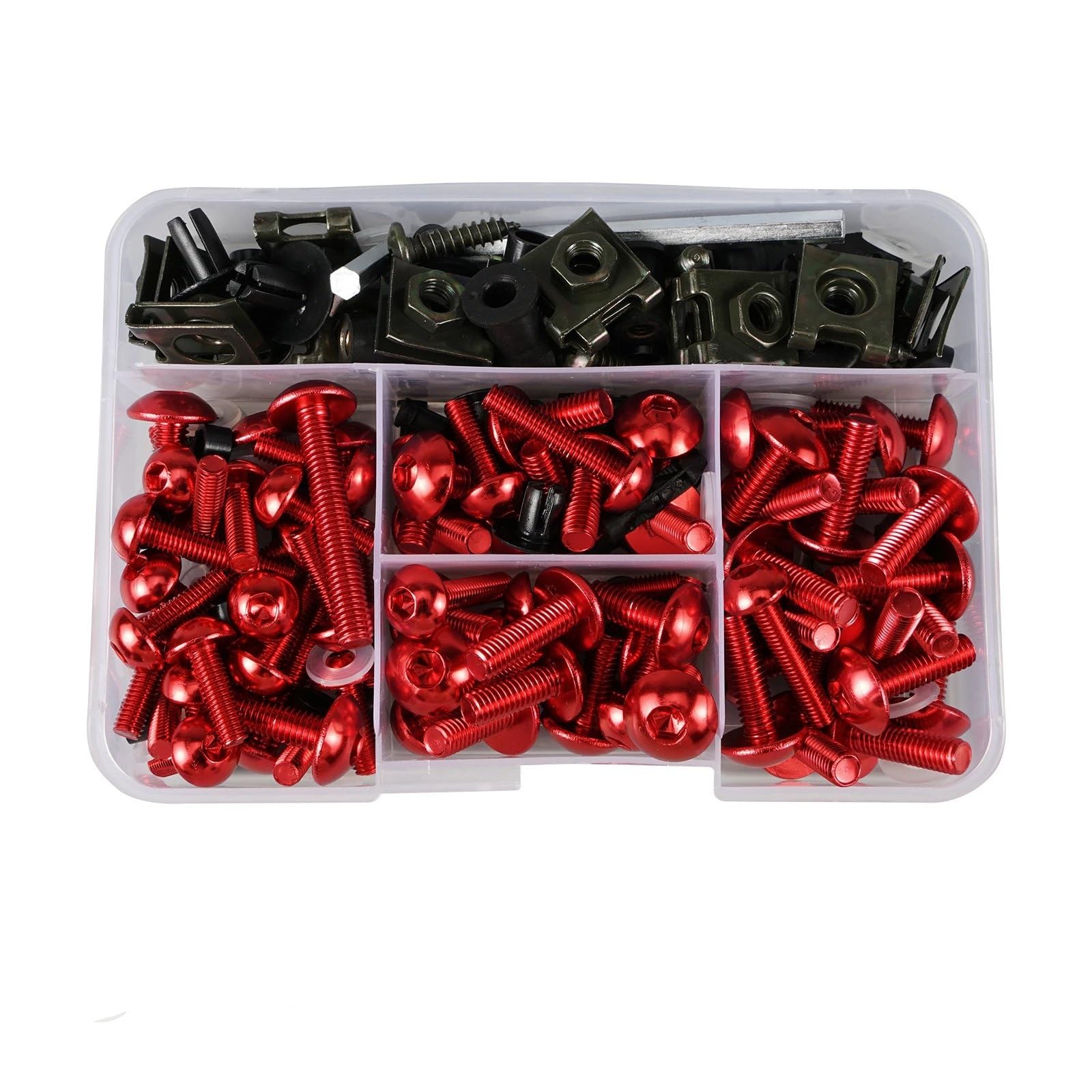 Motorrad Schrauben Für CBR600F4 1999 2000 Für CBR600F4i 2001-2006 Für CBR600RR 2003-2014 Motorrad-Verkleidungsschrauben Motorrad-Karosserie-Schraubenmutter-Verkleidungs-Für Bolzen-Kit 177-tlg(Red) Motorrad Schrauben Für CBR600F4 1999 2000 Für CBR600F4i 2001-2006 Für CBR600RR 2003-2014 Motorrad-Verkleidungsschrauben Motorrad-Karosserie-Schraubenmutter-Verkleidungs-Für Bolzen-Kit 177-tlg(Red) von DSWILNV