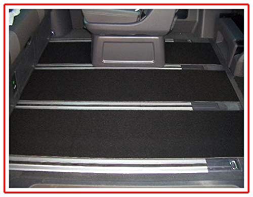 DSX Gastraum Teppich Fußmatten hinten 3-teilig passend für VW T5 Multivan ab 2003 mit Schienen von DSX