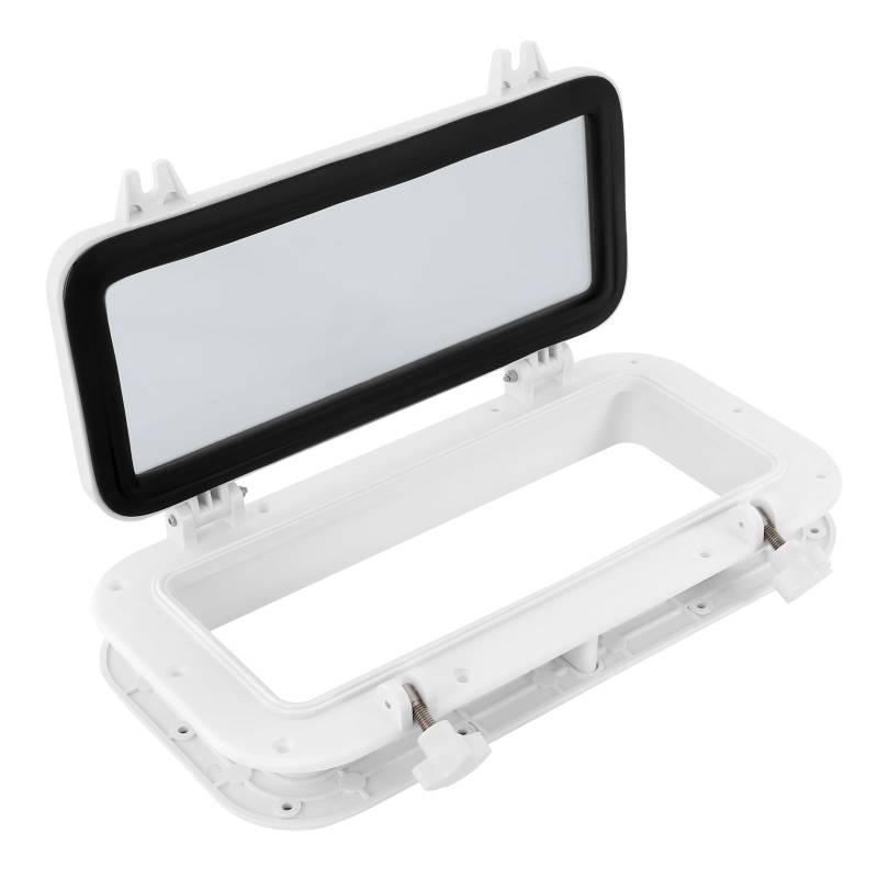 DSYOGX - 40x20cm Rechteckig Bullauge Fenster, UV-Beständige Fenster für Boote Yachten Fenster, Bullaugen-Ersatz, für Boote, Yachten, Wohnmobile, Dicke des gehärteten Glases 4mm von DSYOGX