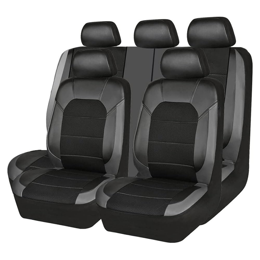 DSYYNAY Autositzbezüge für Suzuki Grand Vitara 2005-2008, 9-teilig, wasserdicht, atmungsaktiv, Leder, Sitzbezüge, Innenzubehör, B (B) von DSYYNAY