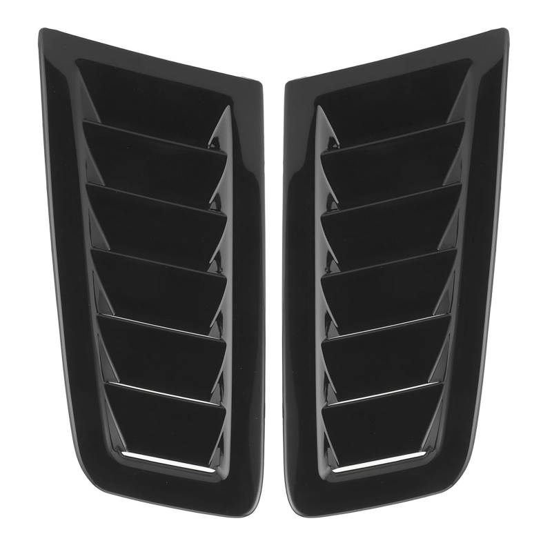 DSYZVEIW [Replacement] 2-teilige universelle Motorhauben-Lüftungsschlitze, Außenteile der Motorhaube, Paar, passend for Ford for Focus for RS MK2-Stil (Gloss Black) von DSYZVEIW