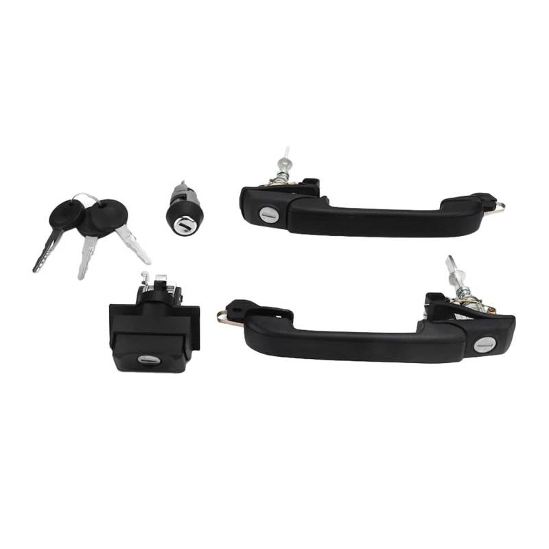 DSYZVEIW [Replacement] Autotürschließsystem-Schlosssatz, Türgriffschloss-Kit, passend for Golf Mk3, Teilenummern 1H0837207B, 1H0905855A, 1H6827571A, 1H0898081 von DSYZVEIW
