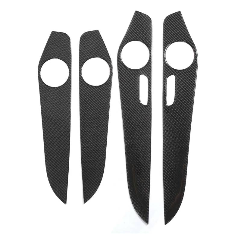 DSYZVEIW [Replacement] Türinnenverkleidung, glänzend, Carbonfaser-Stil, passend for Mercedes-Benz C-Klasse W205, Dekorabdeckung for Hecklautsprecher von DSYZVEIW