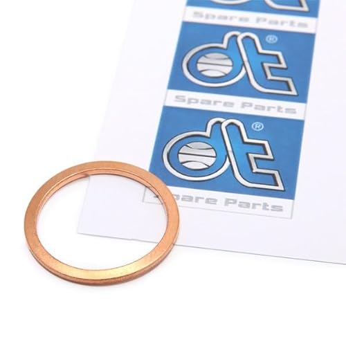 DT Spare Parts 9.01003 Dichtring Ölablaßschraube Ölablaßschraube Dichtung 1.5mm Kupfer 22mm 27mm von DT Spare Parts
