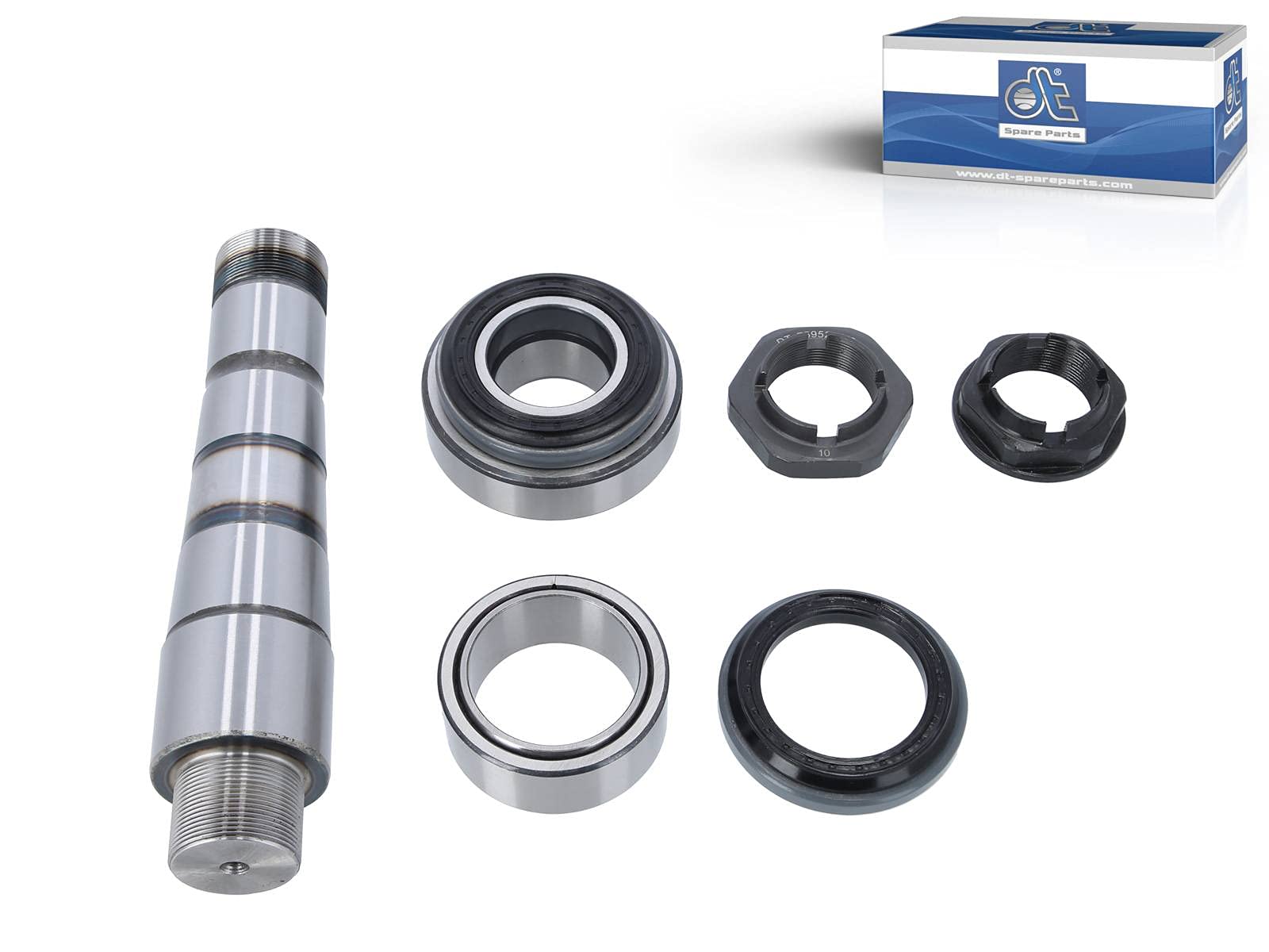 DT Spare Parts Achsschenkelbolzensatz mit Lager 2.95020 D1: 53 mm D2: 40 mm M40 x 1,5 M38 x 1,5 L1: 237,5 mm Bolzensatz für LKW, Bus DT Spare Parts Achsschenkelbolzensatz mit Lager 2.95020 D1: 53 mm D2: 40 mm M40 x 1,5 M38 x 1,5 L1: 237,5 mm Bolzensatz für LKW, Bus von DT Spare Parts