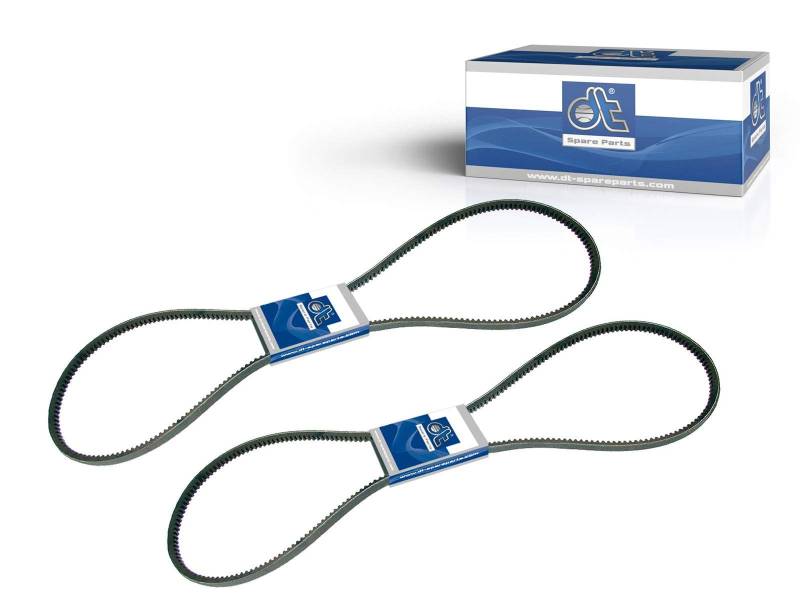 DT Spare Parts Keilriemensatz 3.34269SP AVX 13 L: 1750 mm AVX13X1750 2 belts Keilriemen-Satz von DT Spare Parts