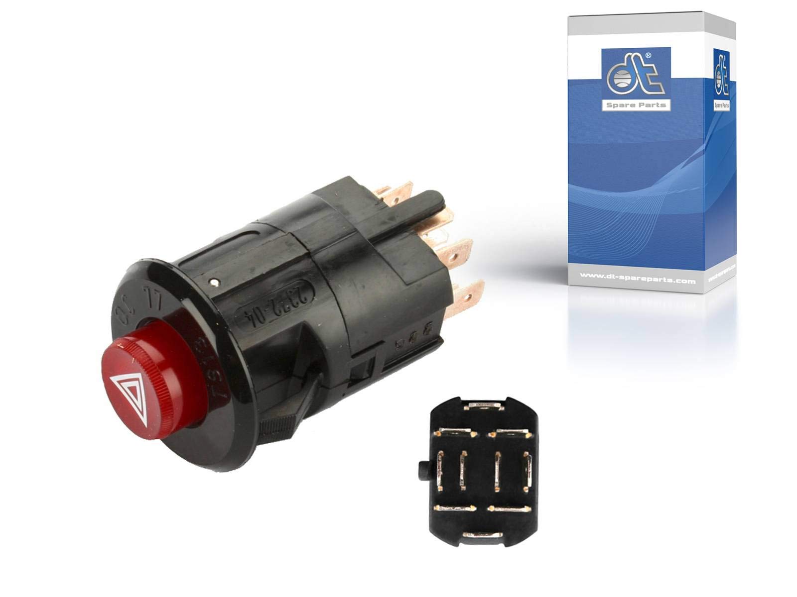 DT Spare Parts Warnblinkschalter ohne Glühlampe 4.90719 12 V 2 W 10 poles Warnblink-Schalter für LKW, Bus DT Spare Parts Warnblinkschalter ohne Glühlampe 4.90719 12 V 2 W 10 poles Warnblink-Schalter für LKW, Bus von DT Spare Parts