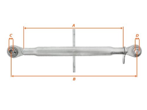 Fournial- Oberlenker Kat.1 Gew.:27x3mm, A:430mm B:540-750mm von Fournial