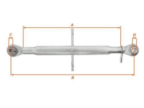 Fournial- Oberlenker Kat.1 Gew.:27x3mm, A:430mm B:540-750mm von Fournial