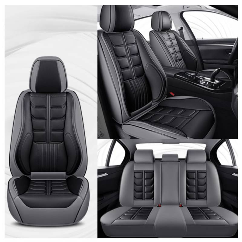 DTGPRO Autositzbezug Set passend für Lexus Rx330 RX300 Rx400H Rx450H LS IS200D GX470 HS250H RX NX200T LC LX470 passend für Autositzbezüge / dunkelgrau von DTGPRO