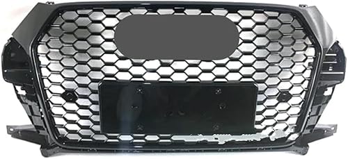 Auto Vordere Stoßstange Kühlergrill für Audi Q3/SQ3 2016 2017 2018, KüHlergrill Front Ersatz Hauben Grill Doppelsteg Sport Kühlergrill Auto Vordere Stoßstange Kühlergrill für Audi Q3/SQ3 2016 2017 2018, KüHlergrill Front Ersatz Hauben Grill Doppelsteg Sport Kühlergrill von DTGTEX