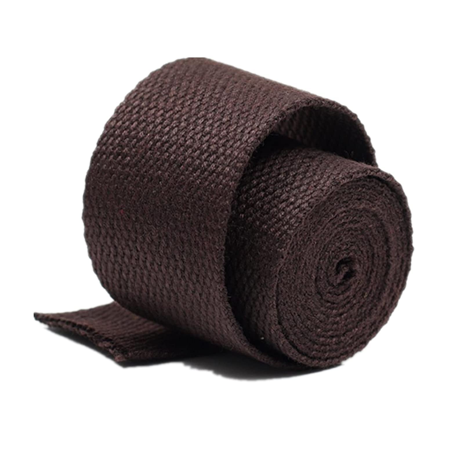 DTKJ Gurtband aus Baumwolle für Taschen 20mm, Gurtband für Rucksäcke Gepäck Umreifung, Coffee, 20MM x 10Yard von DTKJ