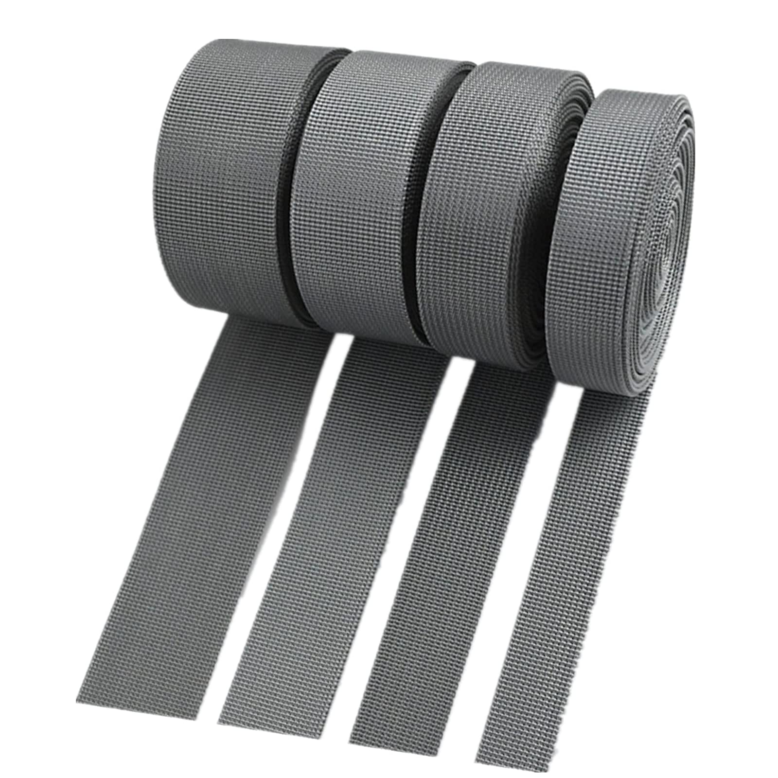 DTKJ Nylon-Gurtband für Taschen, Band für Outdoor-Gürtel, Handtasche, Schuhzubehör, 9,1 m, grau, 25 mm, von DTKJ