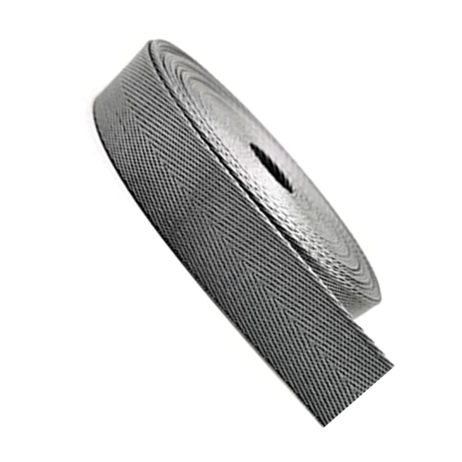 DTKJ Strapazierfähiges Nylon-Gurtband, für Rucksäcke, Gepäck, Gepäck, Gürtel, 9,1 m, grau, 25 mm, von DTKJ