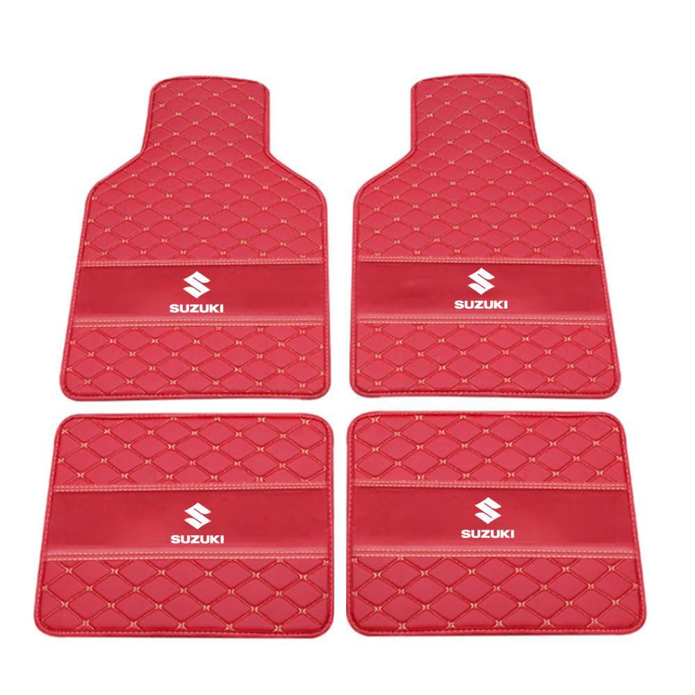DTNNW Auto Leder Fußmatten Fussmatten für Suzuki Swift Sport 2014-2020 2021 2022 2023 2024 2025 Allwetter Antirutschmatte Anpassen Teppiche Fussmatten Protection Zubehör,Redstyle DTNNW Auto Leder Fußmatten Fussmatten für Suzuki Swift Sport 2014-2020 2021 2022 2023 2024 2025 Allwetter Antirutschmatte Anpassen Teppiche Fussmatten Protection Zubehör,Redstyle von DTNNW