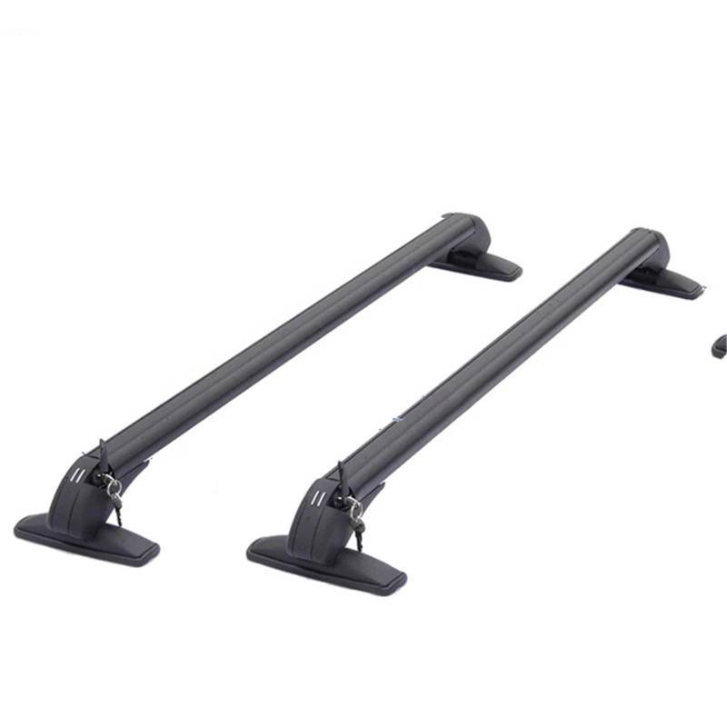 Dachträger 1 Paar universelle Dachträgerschienen für die Autodachmontage, schwarzer Gepäckträger aus Aluminium mit Schloss Oben am Autoträger. Aluminium-Dachträger(2pcs 90cm) von DTYBJN
