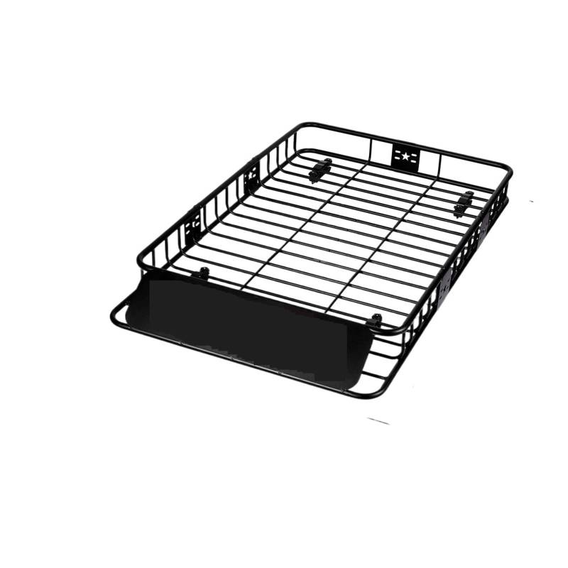 Dachträger Dachgepäckträger-Ladungskorb, 46 x 36 x 4,5 Zoll/51 x 36 x 5 Zoll, Dachgepäckträger, 200 Pfund Tragkraft, passend für SUV-LKW-Fahrzeuge. Aluminium-Dachträger(64 inches) von DTYBJN