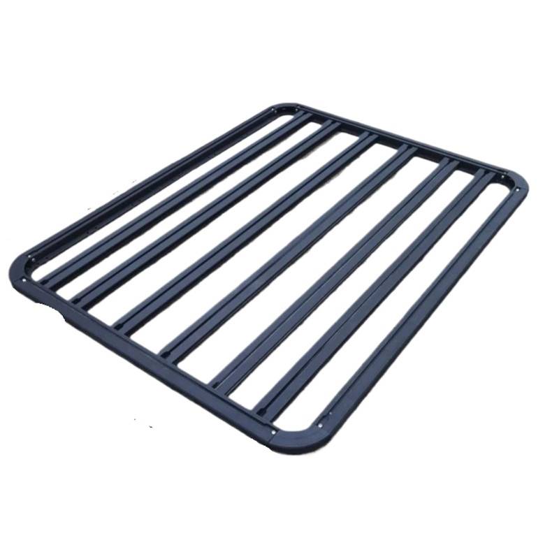 Dachträger Passend für SUV-Dachgepäckträger mit Stahldachgepäckkorb, Anhängerkupplungsleiter, Außenaufbewahrungszubehör für Autos. Aluminium-Dachträger(1.4x1.1m) von DTYBJN