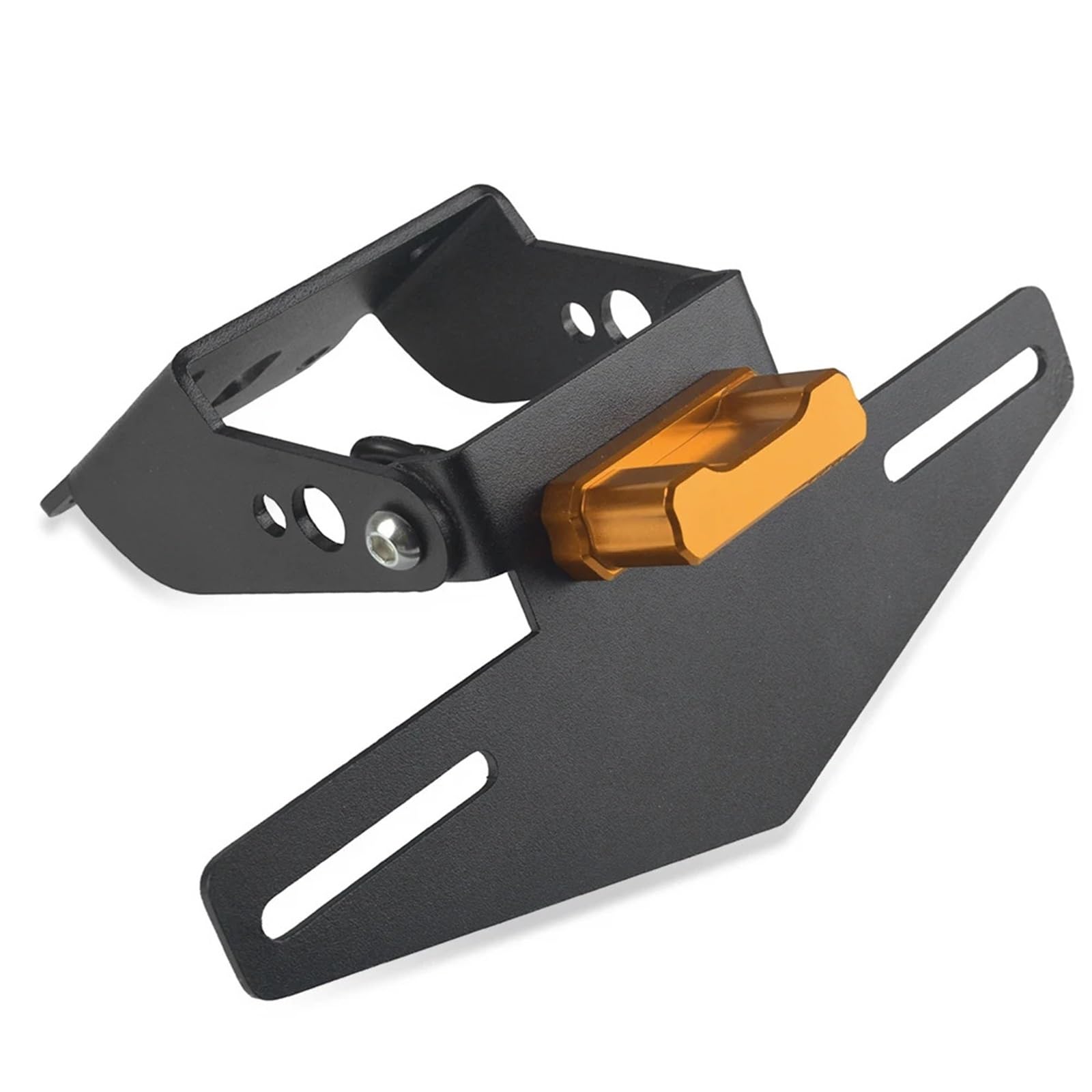 Kennzeichenhalter Fit FÜR KTM Duke 125 2017-2021 Motorrad Hinten Lizenz Nummer Platte Halter Halterung Rahmen Seitliche Kennzeichenhalterung(No Logo orange) von DTYBJN