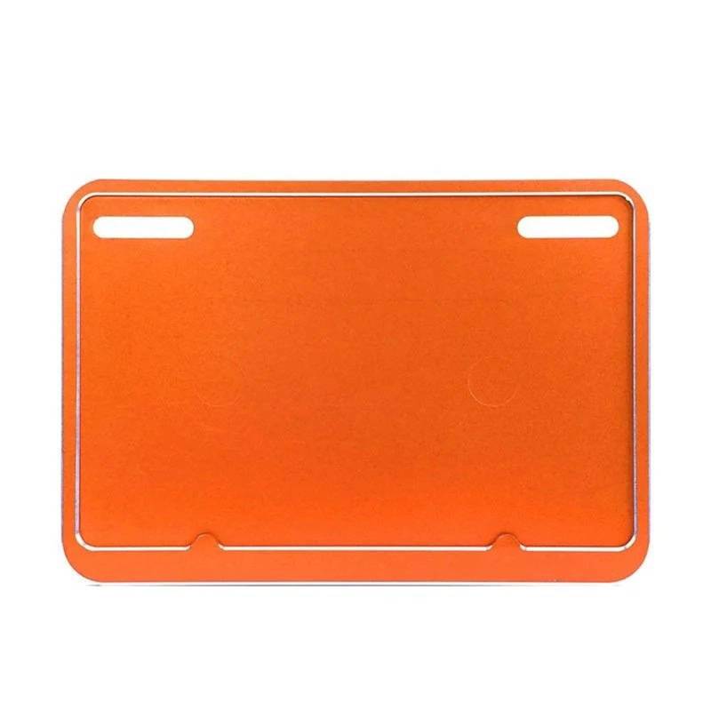 Kennzeichenhalter Kennzeichenhalter für die hintere Nummernschildhalterung aus Aluminiumlegierung passend für Kawasaki ZX4RR. Seitliche Kennzeichenhalterung(Orange B) von DTYBJN