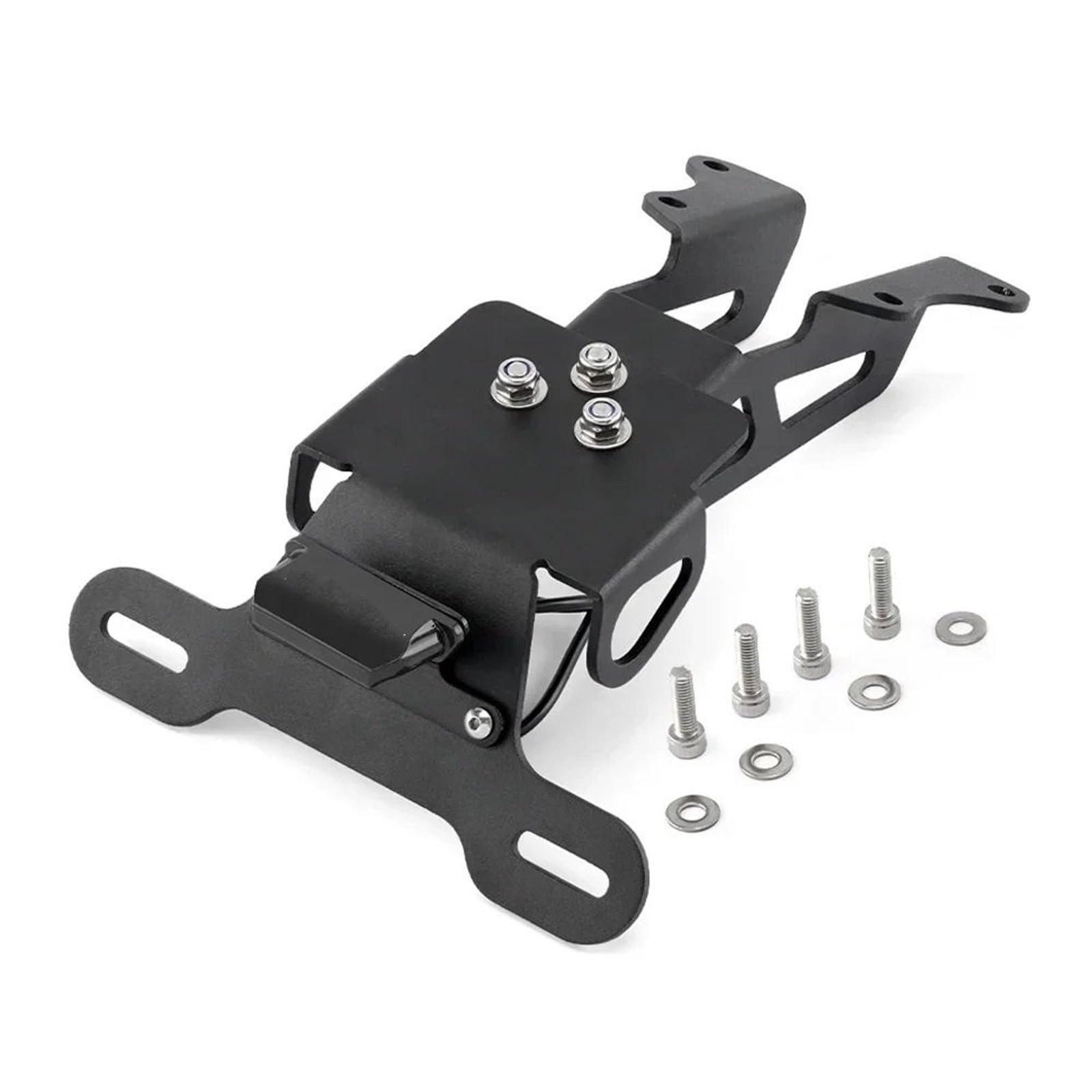 Kennzeichenhalter Kennzeichenhalter passend für Yamaha MT09 Tracer 900/9/GT 7GT 700/GT FJ-09 2015-2024, Motorrad-Heckfender mit LED-Licht. Seitliche Kennzeichenhalterung(Holder Black) von DTYBJN
