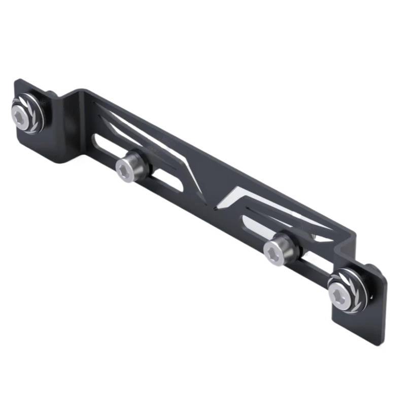 Kennzeichenhalter Lochabstand der hinteren Kennzeichenhalterung für Motorräder: 37–127 mm, universelle Umrüsthalterung für die Lochposition des Kennzeichens Seitliche Kennzeichenhalterung(Black L1) von DTYBJN