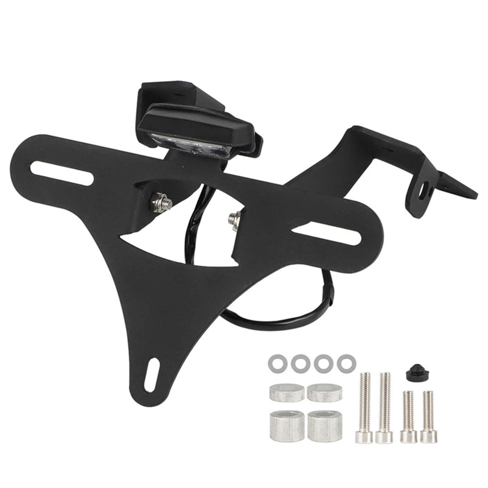 Kennzeichenhalter Motorrad Kennzeichenhalter Halterung Hinten Fender Eliminator Kit Fit Für CFMOTO CFMOTO CF450MT 450MT 2024 2025 Seitliche Kennzeichenhalterung(with Light) von DTYBJN