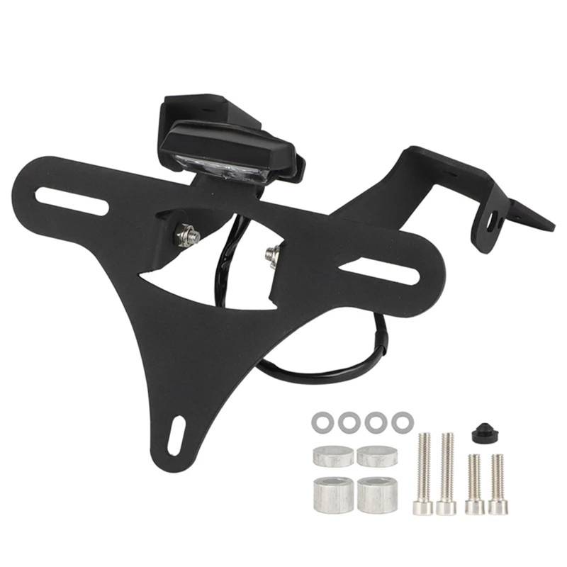 Kennzeichenhalter Motorrad Kennzeichenhalter Halterung Hinten Fender Eliminator Kit Fit Für CFMOTO CFMOTO CF450MT 450MT 2024 2025 Seitliche Kennzeichenhalterung(with Light) von DTYBJN
