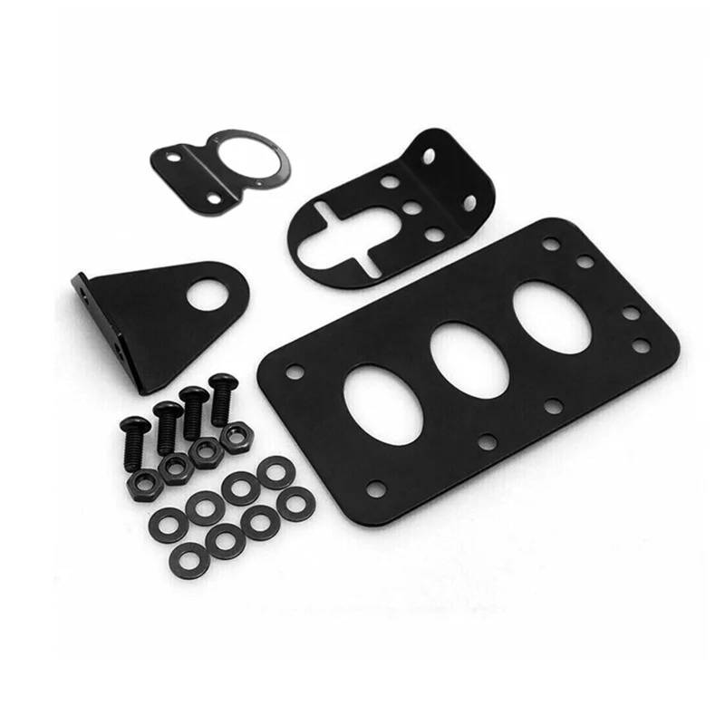 Kennzeichenhalter Motorrad-Seitenmontagehalterung Kennzeichen-Seitenmontage Metallhalterung Schwarze Kennzeichenhalterung Seitliche Kennzeichenhalterung von DTYBJN