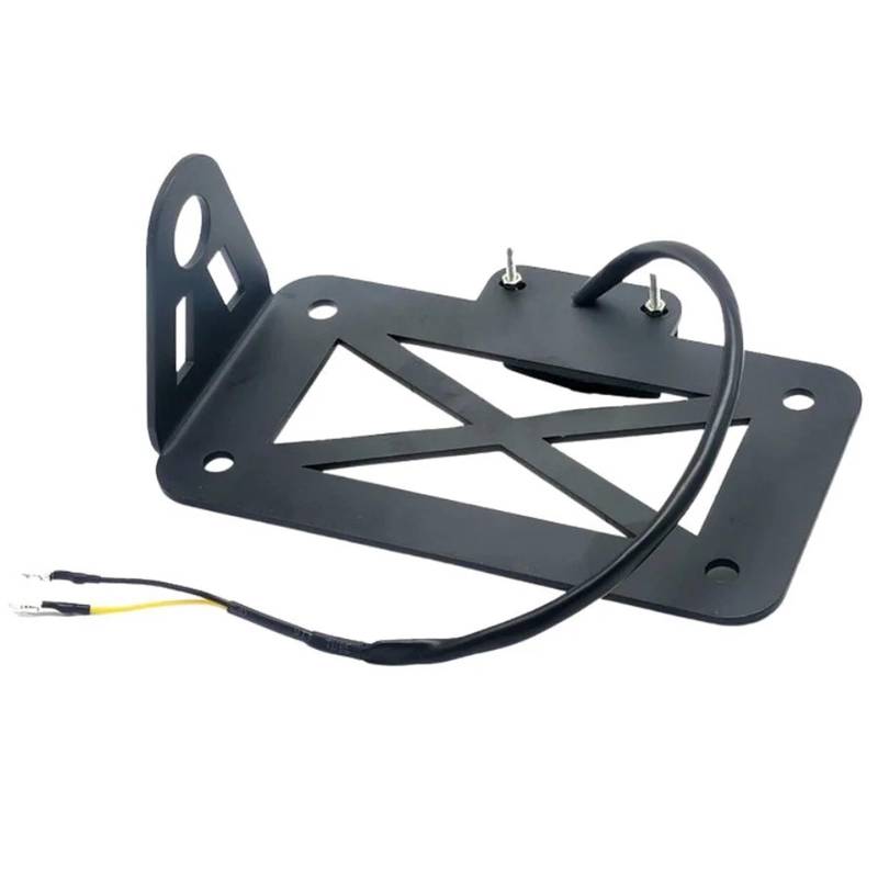 Kennzeichenhalter Passend für Honda Bobber, passend für Suzuki, seitlich montierte Kennzeichenhalterung für Motorräder mit LED-Rücklicht Seitliche Kennzeichenhalterung von DTYBJN