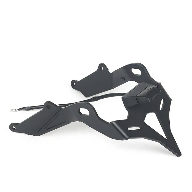 Kennzeichenhalter Passend für Honda CB 650 R CB650R CB650R 2024-UP Motorrad Hinten Ordentlich Kennzeichenhalter Reitstock Halterung LED-Licht Seitliche Kennzeichenhalterung von DTYBJN