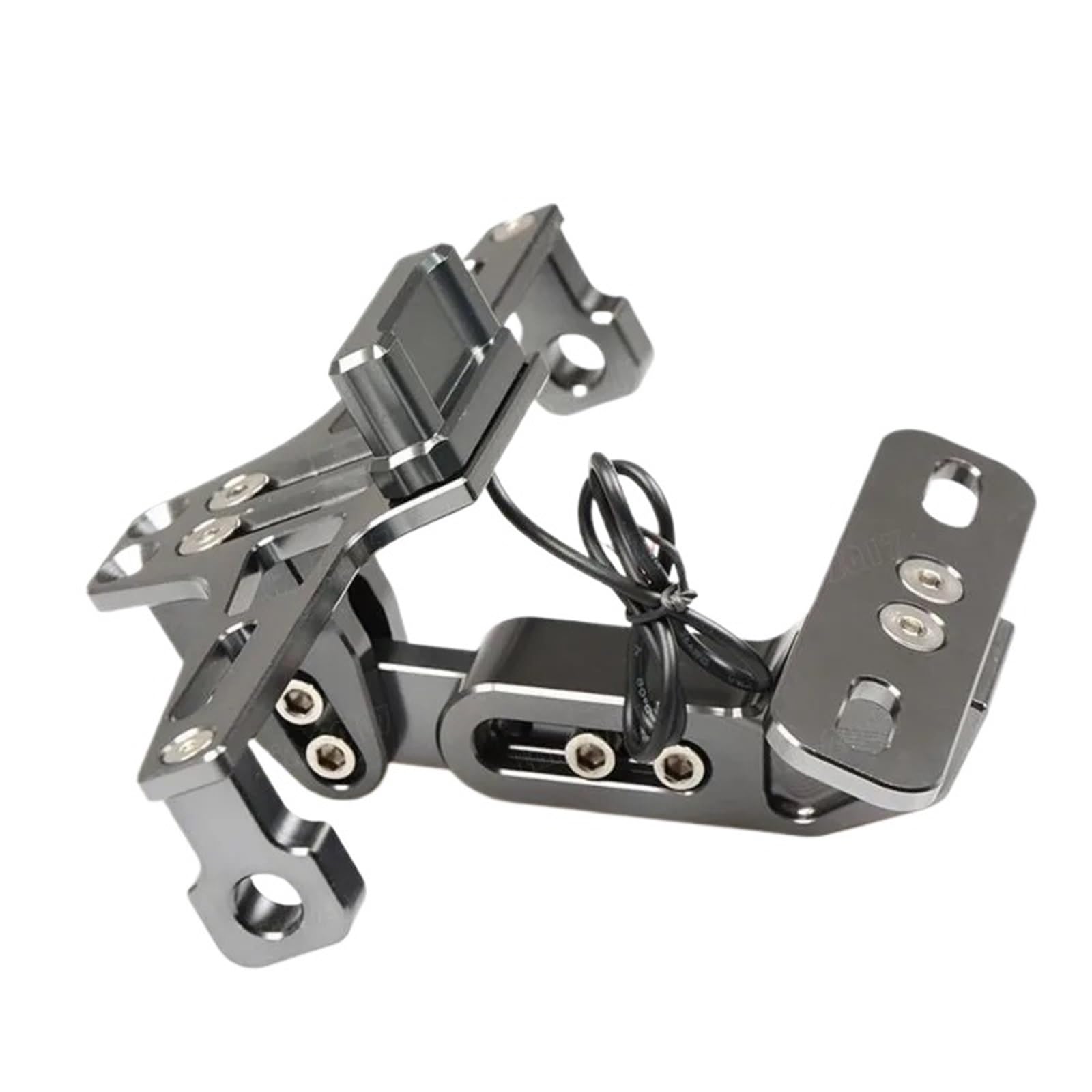 Kennzeichenhalter Passend für Honda Yamaha MT07 MT09 MT10 R1. Passend für Kawasaki Z750 Z800. Motorrad-Kennzeichenhalter hinten. Seitliche Kennzeichenhalterung(Gray) von DTYBJN