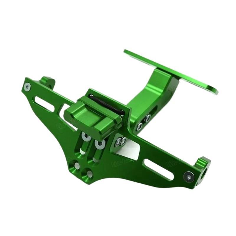 Kennzeichenhalter Passend für Honda Yamaha MT07 MT09 MT10 R1. Passend für Kawasaki Z750 Z800. Motorrad-Kennzeichenhalter hinten. Seitliche Kennzeichenhalterung(Green) von DTYBJN