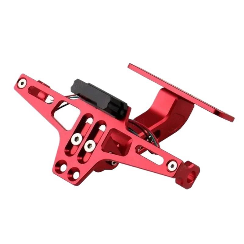 Kennzeichenhalter Passend für Honda Yamaha MT07 MT09 MT10 R1. Passend für Kawasaki Z750 Z800. Motorrad-Kennzeichenhalter hinten. Seitliche Kennzeichenhalterung(Red) von DTYBJN