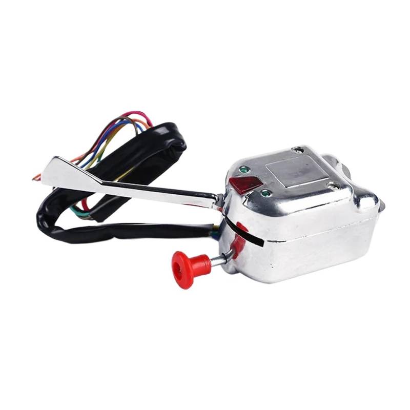 Lenkstockschalter Universal Chrome Blinker Schalter Fit Für Ford 12V Street Rod von DTYBJN