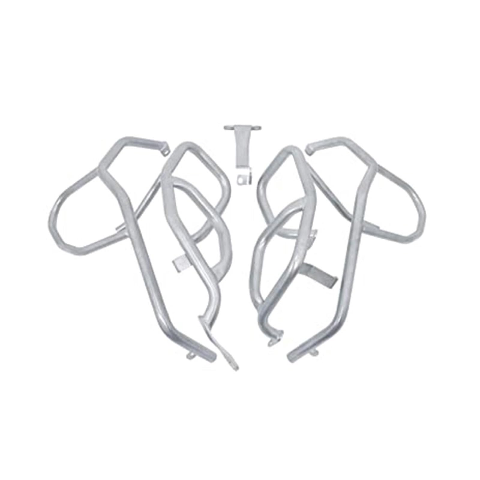 motorrad stoßstangen blöcke FIT Für BMW F850GS F750GS F 750 850 GS 2017-2023 Motorrad Motor Schutz Verkleidung Rahmen Crash Tank Bar Stoßstange Motor Stoßstange(A SET Silver) von DTYBJN